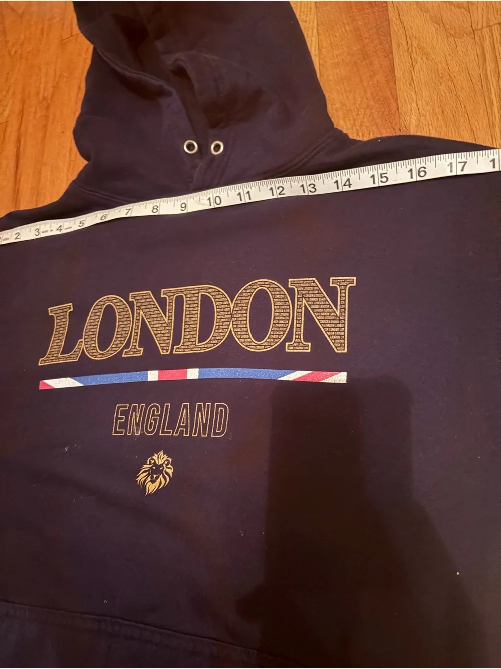 London Graphic Hooded Sweater - Navy